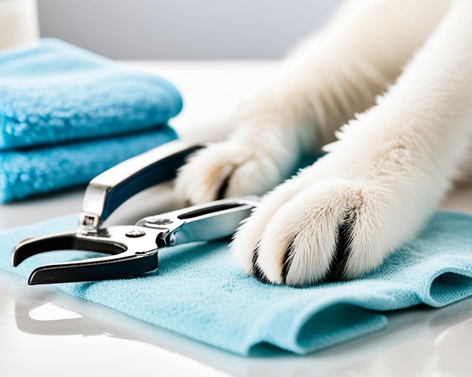 pet paw care routine